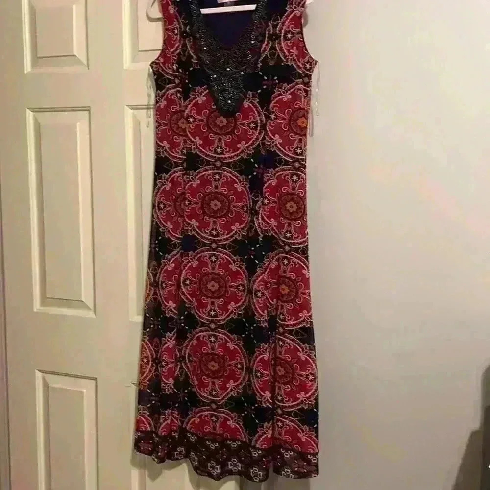 Allison Daley Women’s Size 12 Multi-colored Slip Dress Comfy - Picture 1 of 6